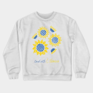 Stand with Ukraine | Ukraine flag colors Crewneck Sweatshirt